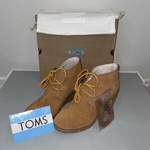 TOMS Desert Wedge Suede Boot - NEW IN BOX - Size 7.5